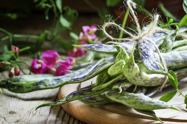 Groene erwten, selectieve aandacht — Stockfoto