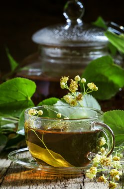 Ihlamur çayı, seçici odak