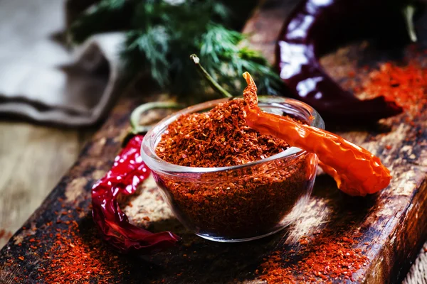 Droge chili peper — Stockfoto