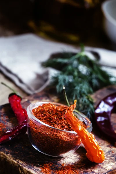 Suché chilli pepper — Stock fotografie