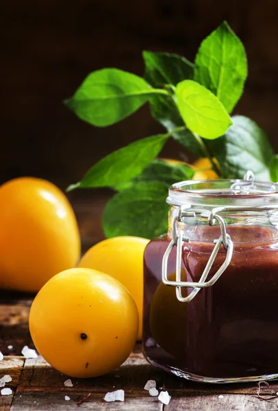 Plum sauce, selective focus — Stock Image Plum sauce, selective focus Stock Picture