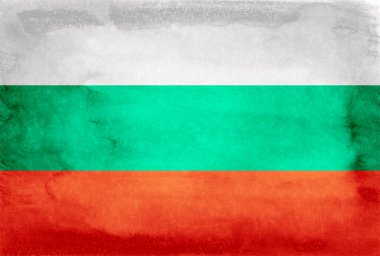 Bulgaristan Ülke Bayrağı Washi Arkaplanı