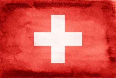 İsviçre Ülke Bayrağı Washi Arkaplanı