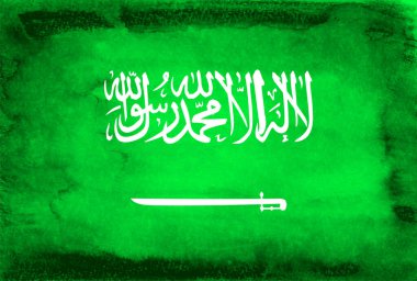 Suudi Arabistan Ülke Bayrağı Washi Arkaplanı