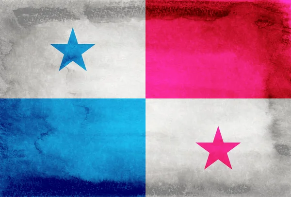 Panama Ülke Bayrağı Washi Arkaplanı