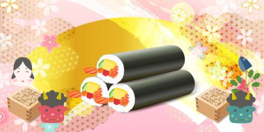 Setsubun Beans Oni Bahar Arkaplanı