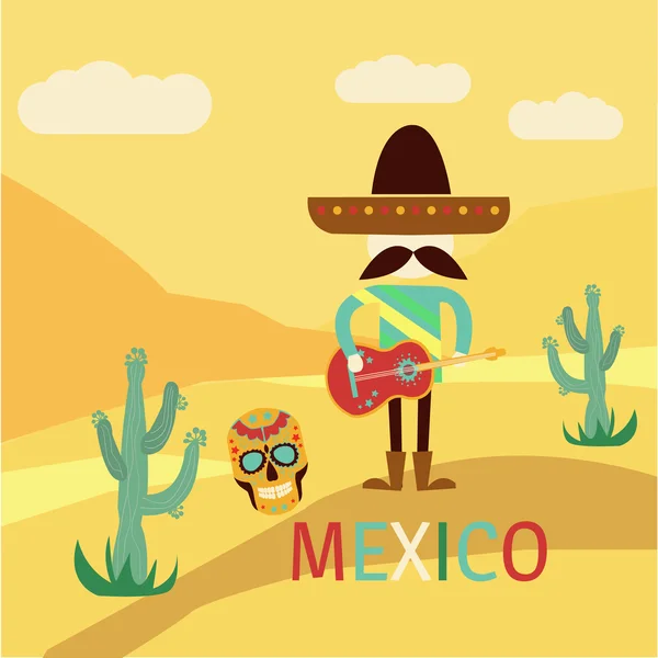 メキシコの設定イラストをベクトルします。 — ストックベクタ