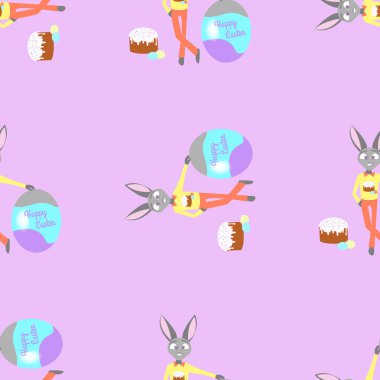 desen Paskalya tavşan ve Paskalya pasta 2 ile