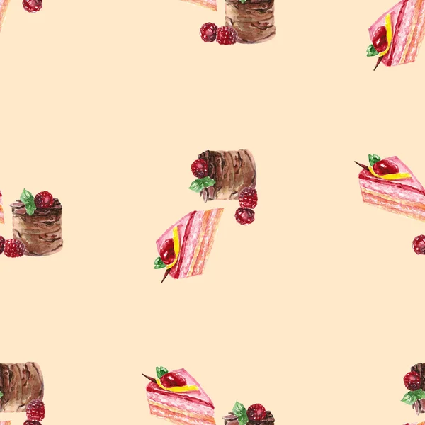 달콤한 케이크 9 패턴 — 스톡 사진