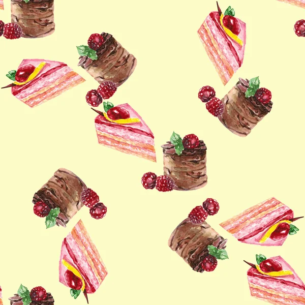 달콤한 케이크 7 패턴 — 스톡 사진