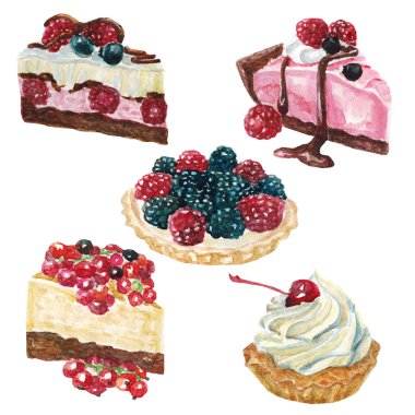 tatlı bir pasta ile ayarla