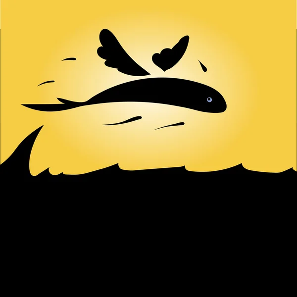 Balık atlama. Özgürlük Wings.