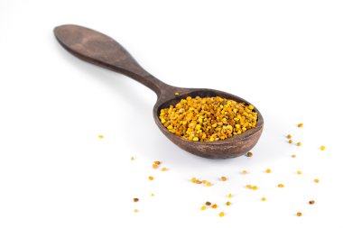 Arı polen n tahta kaşık