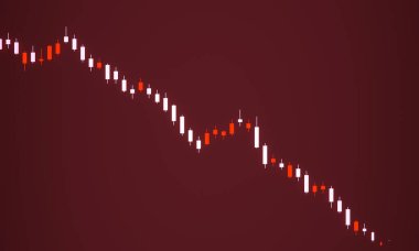 Düşen borsa grafiği, hamiline piyasa rallisi, kayıp. Analiz, kriz, düşüş, borsa çöküşü, analiz, risk, dalgalanma, yatırım. 