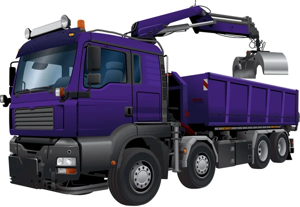 Kendi kendine yükleme damperli kamyon