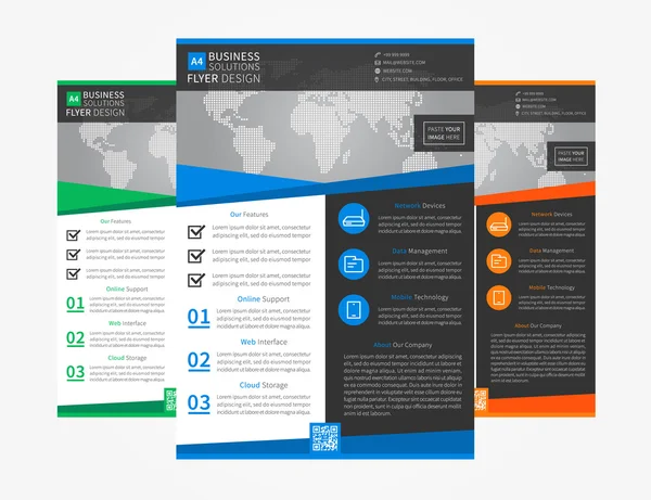 Bedrijfsbrochure (poster, rapport, document) — Stockvector