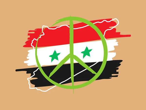 Syrië vrede concept — Stockvector