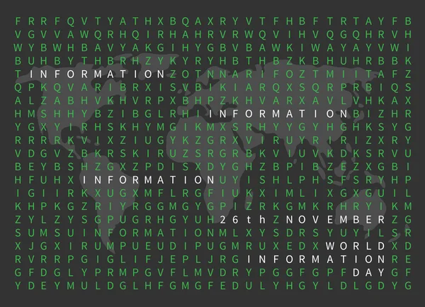 Día Mundial de la Información — Archivo Imágenes Vectoriales