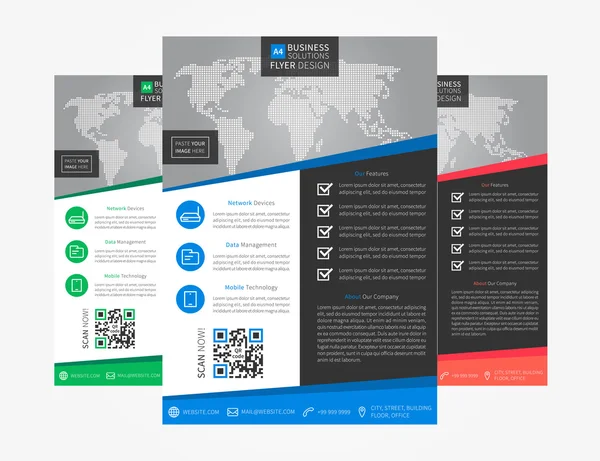 Bedrijfsbrochure (poster, rapport, document) — Stockvector