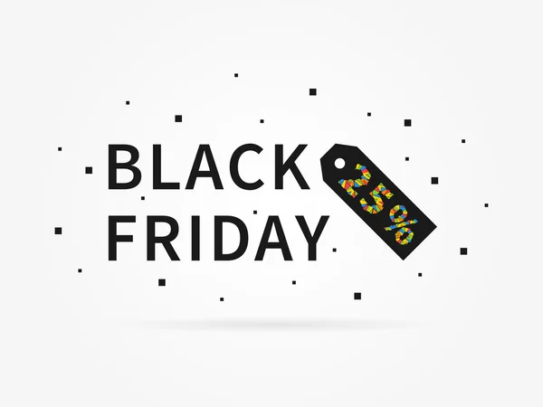 Viernes Negro 25% descuento — Vector de stock