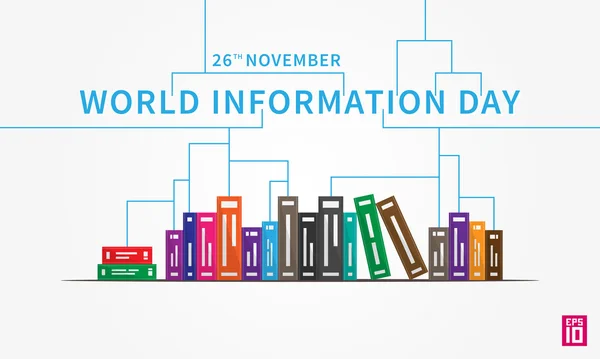 Dia Mundial da Informação — Vetor de Stock