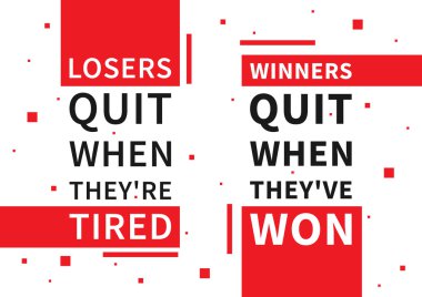 Inspirational saying, motivational words 
