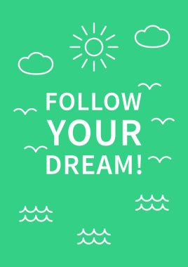 Positive affirmation for print, poster 