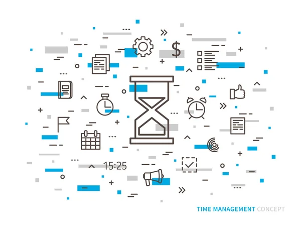 Gestione del tempo concetto creativo — Vettoriale Stock