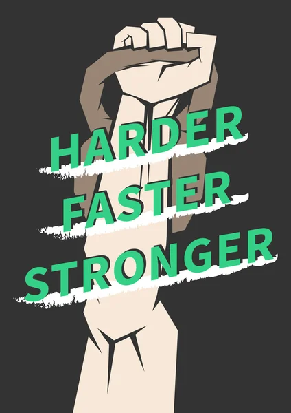 Harder, sneller, sterker — Stockvector