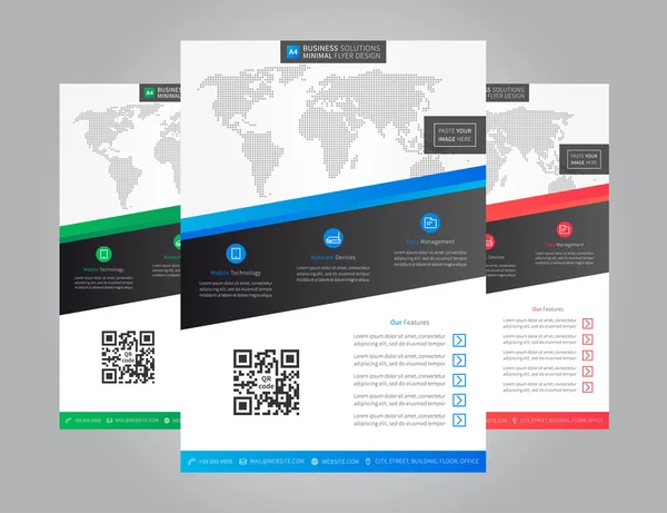 Flyer (folder) layout — Stockvector