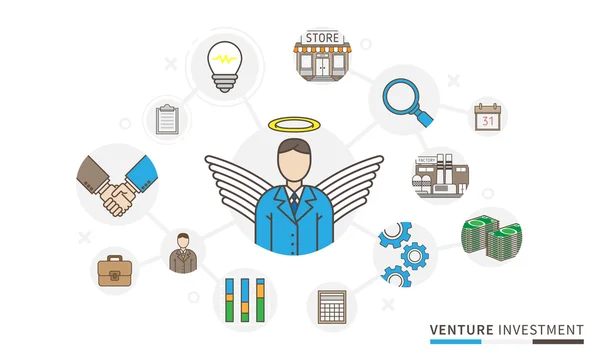 Venture investment process — ストックベクタ