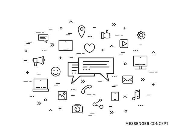 Messenger chat linear
 