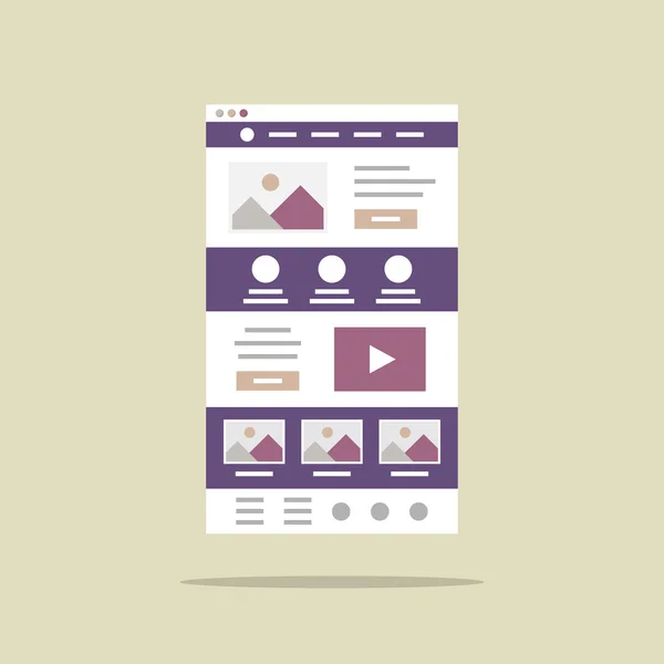Landing page layout 