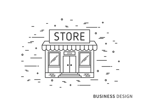 Modern designer store (shop) — Stock Vector