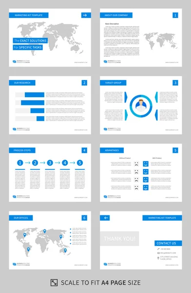 Kit de comercialización 1 — Vector de stock