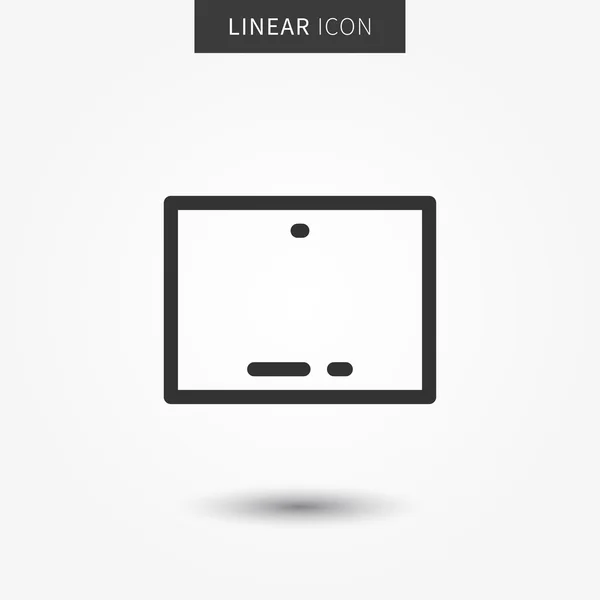Tablet-Icon-Line-Konzept — Stockvektor