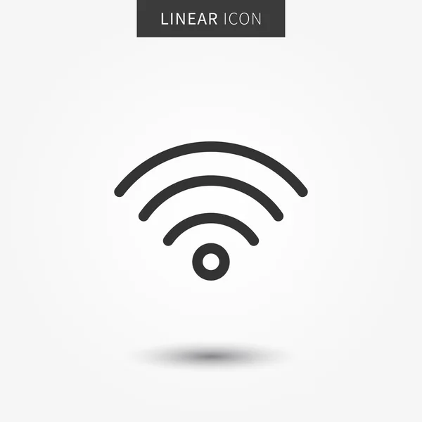 Wifi-Line-Symbol — Stockvektor