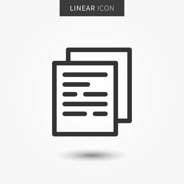 Documents line icon — Stock Vector