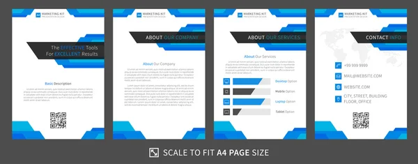 Kit marketing de présentation 6 — Image vectorielle