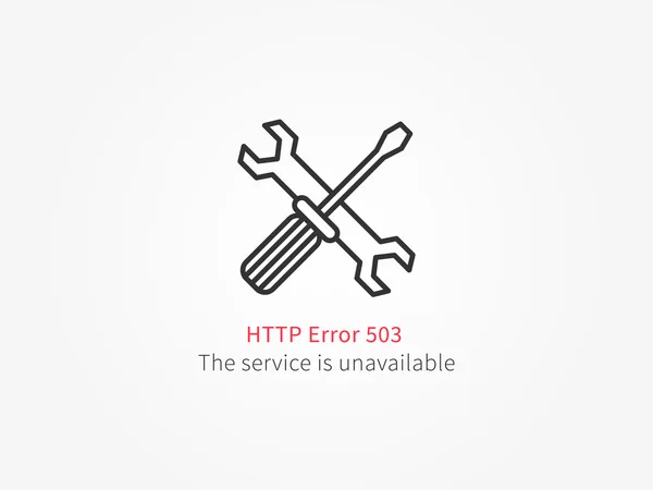 Hata 503 web sayfası