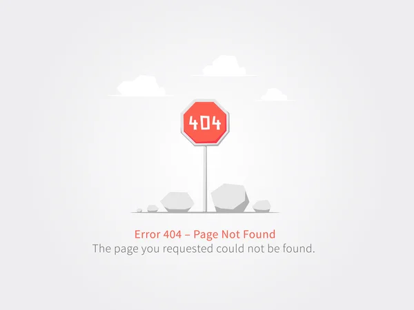 Erro 404 página da web — Vetor de Stock