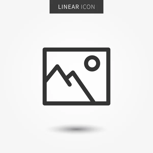 Immagine (immagine) icona vettoriale illustrazione — Vettoriale Stock