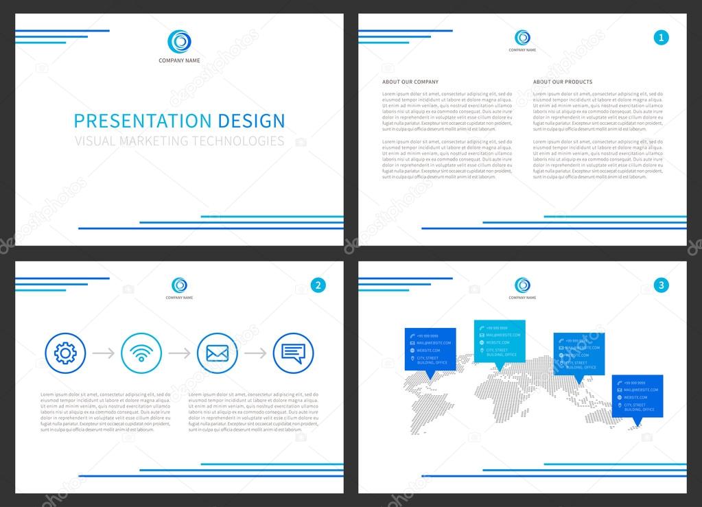 Presentation Layout Design Stock Vector C Aleksorel