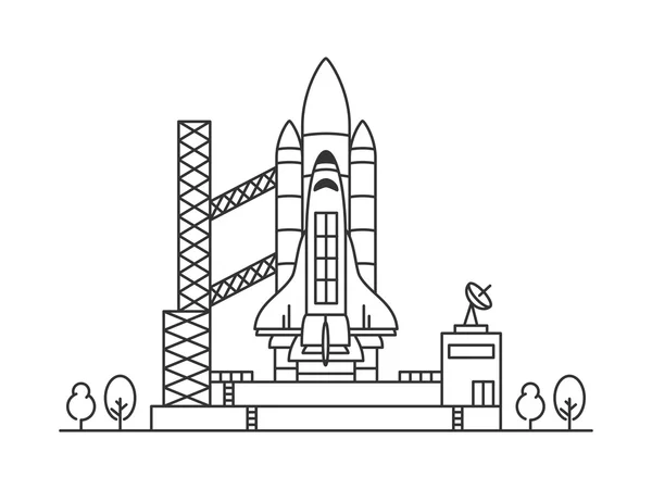 Space shuttle equipment — Stock Vector