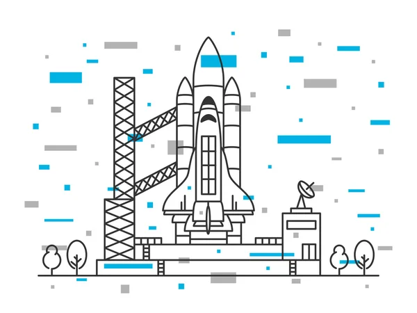 Illustrazione vettoriale dello Shuttle — Vettoriale Stock