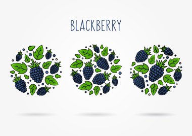 Böğürtlen etiketleri yuvarlak