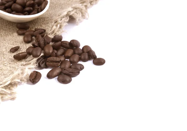 kahve çekirdekleri keten kumaş 