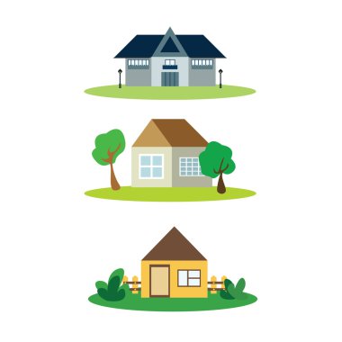 Evler renkli vektör