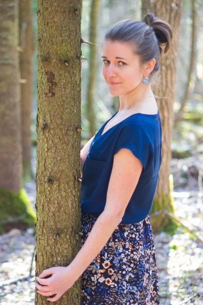 kadın, orman, model