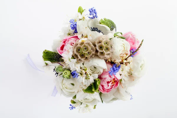 Beautifull spring bouquet from the top — Stockfoto